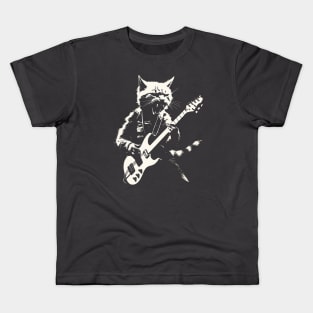 Rock and Roll Cat Kids T-Shirt